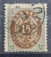 DENMARK 1875 - Canceled - Sc# 30 - Usado