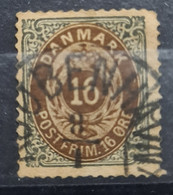 DENMARK 1875 - Canceled - Sc# 30 - Gebruikt