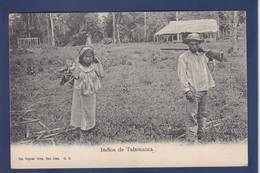 CPA Costa Rica Types écrite Indios De Talamanca - Costa Rica