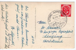 51159 - Bund - 1951 - 20Pfg. Posthorn EF A AnsKte UTTING (AMMERSEE) -> Oesterreich - Poissons