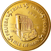 Isle Of Man, Médaille, 20 C, Essai-Trial, 2003, Paranumismatique, FDC, Laiton - Essais Privés / Non-officiels