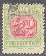 AUSTRALIA   SCOTT NO J53  USED  YEAR 1922   WMK 10 - Postage Due