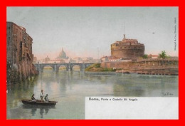 CPA ROME (Italie) Ponte E Castello St. Angelo...N827 - Ponts