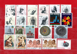 San.Marino ** - 1976 -  Annata Completa. 22 Valori.  MNH. - Années Complètes