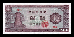 Corea Del Sur South Korea 10 Won 1962-1965 Pick 33e SC UNC - Corea Del Sur