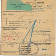 DEUTSCHES REICH / JUGOSLAWIEN / KROATIEN / GROSSBRITANNIEN YU 1937 Portomarke 5 Din Zusammen M 2 Seltene Stempelmarken - Cartas & Documentos
