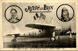 AVIATION - Carte Postale Des Aviateurs Codos Et Rossi Avec Leur Avion Joseph Le Brix - L 116725 - Aviatori