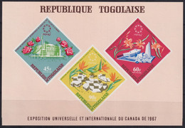 F-EX31260 TOGO MNH 1967 CANADA MONTREAL ART FLOWER & ARCHITECTURE PAVILION. - 1967 – Montreal (Kanada)