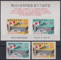 F-EX31786 KOREA MNH 1967 CANADA MONTREAL WORLD EXPO ARCHITECTURE PAVILION. - 1967 – Montreal (Canada)