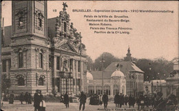 ! Alte Ansichtskarte Aus Brüssel, Bruxelles, Exposition Universelle, Weltausstellung 1910, Pavillon De Cie Liebig - Universal Exhibitions