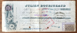 Belgique COB N°48 + Fiscal Sur RECU Julien Bourigeaud - Cachet BRUXELLES 7 - (A1484) - Other