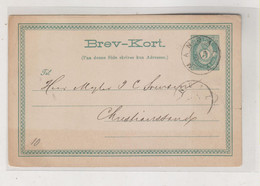 NORWAY  MANDAL 1883 Postal Stationery - Cartas & Documentos