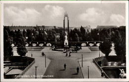 ! Alte Ansichtskarte Aus Amsterdam, V. Heutz Monument, 1942, Steno ?, Geheimschrift, Secret Writing - Amsterdam