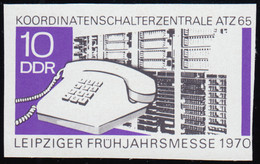 1551PH Leipziger Frühjahrsmesse Telefon 10 Pf: Phasendruck Ungezähnt, **  - Engraving Errors