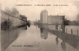 Caudebac Lès Elbeuf * La Crue De La Seine * La Rue De Strasbourg * Inondation - Caudebec-lès-Elbeuf