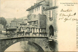 St Jean Pied De Port * Vue Sur Le Vieux Pont * Attelage - Saint Jean Pied De Port