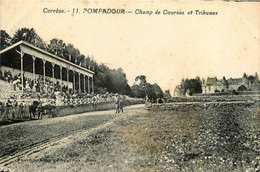 Pompadour * Vue Sur Le Champ De Courses Et Les Tribunes * Hippisme Hippique Chevaux - Autres & Non Classés