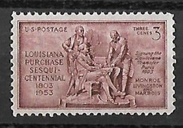 Yvert 571** Neuf - Marhais Monroe Livingstone - Traité Acht Louisiane Paris 1953 - Bronze - - Unused Stamps