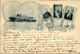 FRANCE / RUSSIE - Carte Postale De La Visite Su Tsar En France En 1897 - L 116767 - Königshäuser