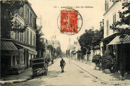 Asnières * La Rue Du Château * Attelage Commercial * Commerce Magasin - Asnieres Sur Seine