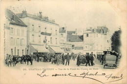 Château Thierry * Vue De La Place Du Champ De Foire * Hôtel * Chapellerie * Automobile Voiture Ancienne - Chateau Thierry