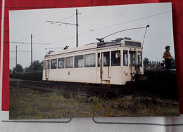 Foto Wolvertem Meise Tram L Aan De Tramstatie In Wolvertem Bij De Stopzetting. - Meise