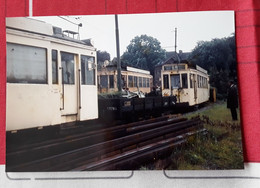 Foto Wolvertem Meise Tram L Aan De Tramstatie In Wolvertem Bij De Stopzetting. - Meise