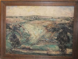 Huile Sur Toile Signée  VAN HUMBEECK - PIRON - Paysage Ardennes - Houffalize - Olii