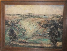 Huile Sur Toile Signée  VAN HUMBEECK - PIRON - Paysage Ardennes - Houffalize - Huiles