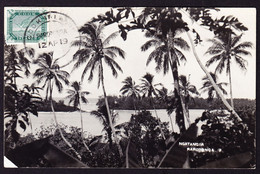 1919 Gestempelte Foto AK, Ungelaufen. Ngatangiia, Rarotonga. Linke Untere Ecke Mangelhaft. - Isole Cook