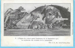 Toulon (Var)-L'épave Du Cuirassé D'escadre "Liberté"Marine Nationale-après L'explosion Du 25/9/1911-Catastrophe-Victimes - Toulon