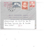 GROELAND N° 6.24.32 SUR PLI AIR FORCES POUR LE CANADA 20.8.32 - Lettres & Documents