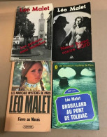 Fievre Au Marais -les Paletots Sans Manche -brouillard Au Pont De Tolbiac -bestor Burna Contre CQFD / Lot De 4 Livres - Novelas Negras