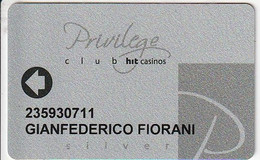 SLOVENIA  KEY CASINO   Club HIT Casinos - Privilege Card - Tarjetas De Casino