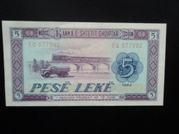 ALBANIE : 5 LEKE 1964   P 35a      Presque SPL * - Albanie