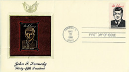 USA 1986 POSTAL COMMEMORATIVE SOCIETY 22kt. GOLD STAMP NON-OFFICIAL FDC - 1981-1990