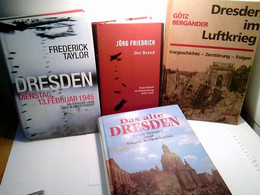 Konvolut Bestehend Aus 4 Bänden, Zum Thema: Dresden / Luftangriffe - Politica Contemporanea