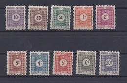 NOUVELLE CALEDONIE 1948 TAXE N°39/48 NEUFS AVEC CHARNIERE - Strafport