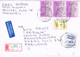 43842. Carta Aerea Certificada MISKOLC (Hungria) 1993 To England - Cartas & Documentos