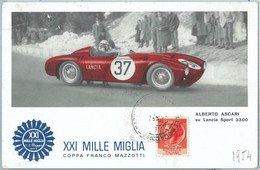 72070 - ITALY - POSTAL HISTORY -  Special  Postcard 1954 Mille Miglia ALFA ROMEO - Cars