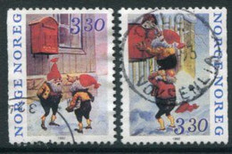 NORWAY 1992 Christmas Used.   Michel 1112-13 - Usati