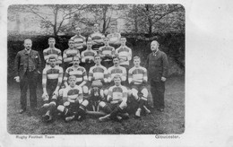 CPA De L'équipe Anglaise De Rugby De GLOUCESTER,1902-03. - Rugby