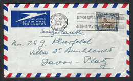 AFRIQUE DU SUD 1948: LSC Par Avion Du Cap Pour La Suisse - Luftpost