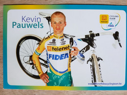Kaart Kevin Pauwels - Telenet Fidea Cycling Team - 2010 - UCI - Belgium - Cyclisme