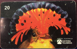 Phone Card Manufactured By Telebras In 1998 - Series Aves Do Brsil - Popular Name Maria Leque - Species Onychirhynchus C - Eagles & Birds Of Prey