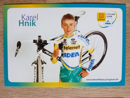 Kaart Karel Hnik - Telenet Fidea Cycling Team - 2010 - UCI - Belgium - Cyclisme