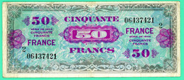 50 Francs France   - France - Série 2 - N° 06437421 - TB + - 1944 Vlag/Frankrijk