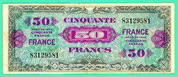 50 Francs France   - France -  N° 83129581 - TB + - 1944 Bandiera/Francia