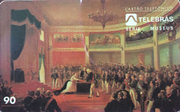 Phone Card Manufactured By Telebras In 1996 - Museum Series - Painting Oath Of Princess Isabel - Painter Victor Meirelle - Painting