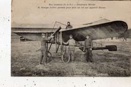 BUC AVIATION AERODROME BLERIOT M. GEORGES LECLERC PARTANT POUR FAIRE UN VOL SUR APPAREIL BLERIOT - Buc